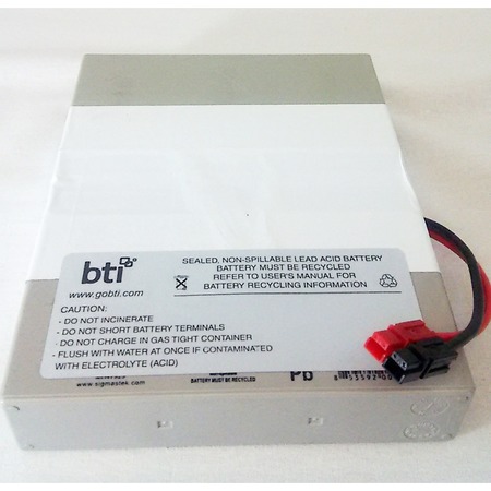 BATTERY TECHNOLOGY Replacement Maintenance-Free, Sealed Lead Acid Ups Battery Kit For RBC62-1U-BTI